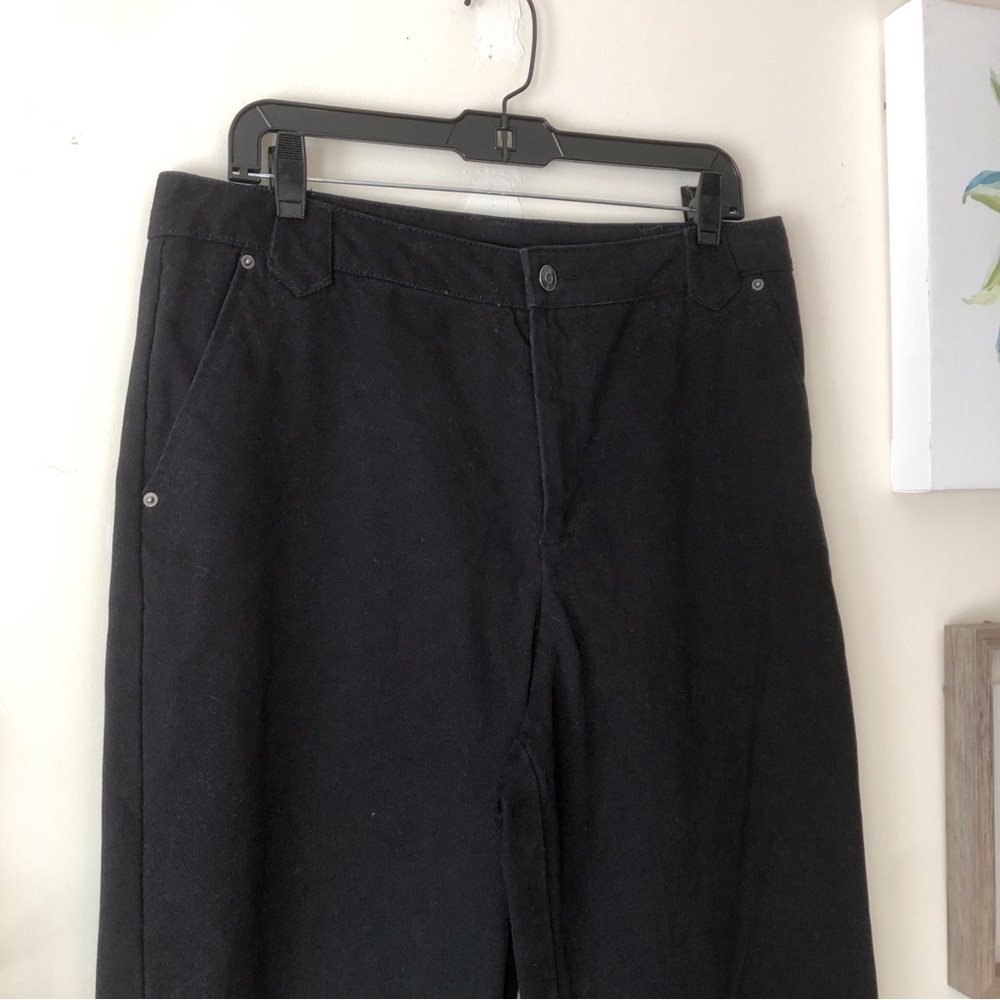 Future Collective High Rise Straight Twill Pant Yoke Seam Sz 12 Reese Blutstein - Picture 6 of 14